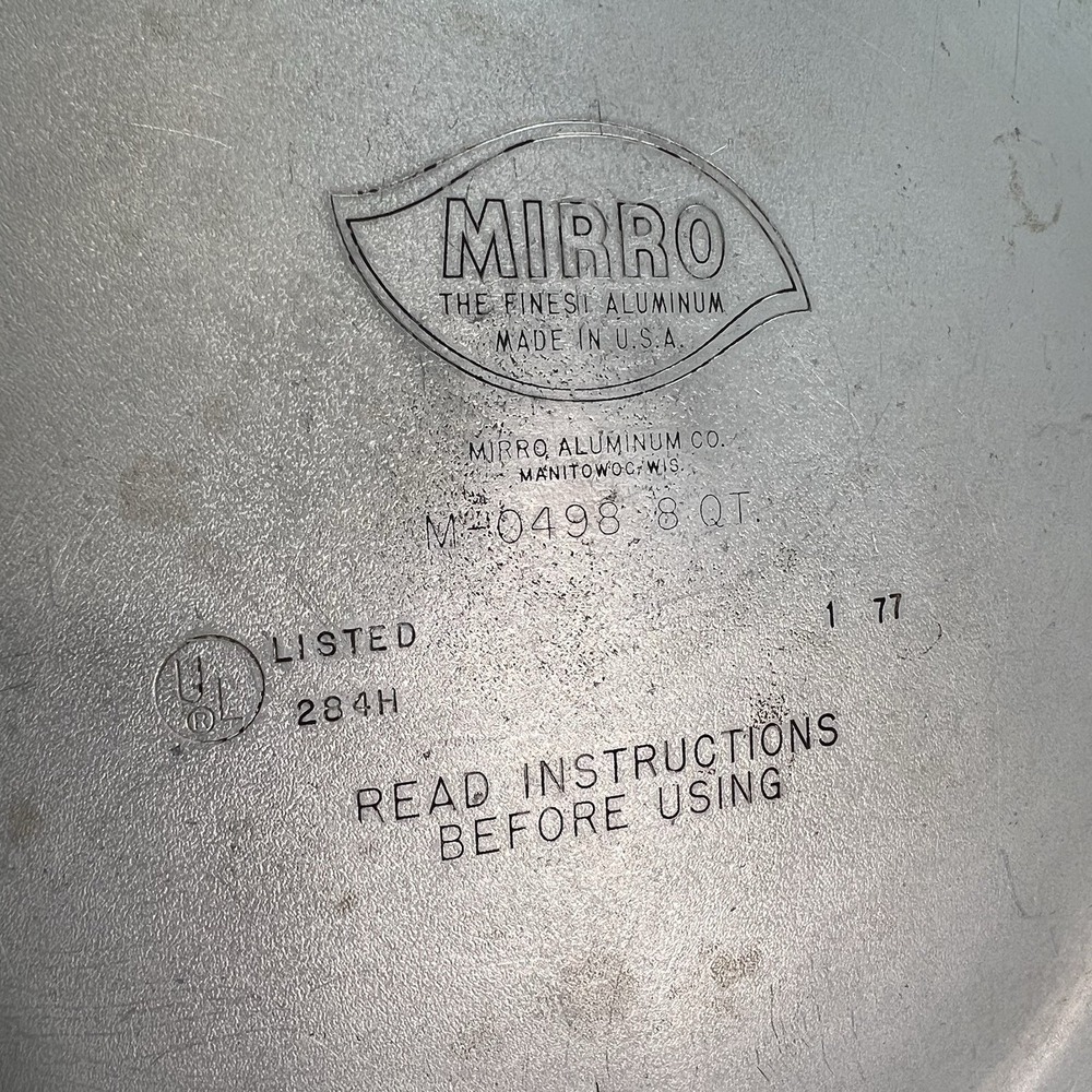 Vintage Mirro-Matic 8 Qt Aluminum Speed Pressure Cooker Canner M-0498 - Picture 7 of 8